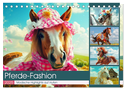 Pferde-Fashion. Modische Highlights auf Hufen (Tischkalender 2025 DIN A5 quer), CALVENDO Monatskalender