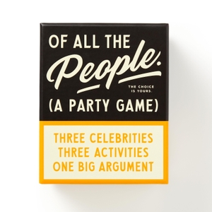 Brass Monkey, Brass / Galison. Of All The People Social Game. Abrams and Chronicle Books IWUK, 2024.