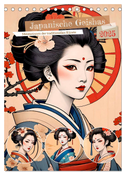 Japanische Geishas (Tischkalender 2025 DIN A5 hoch), CALVENDO Monatskalender