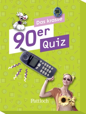 Pattloch Verlag (Hrsg.). Das krasse 90er Quiz - Geschenk für eine Zeitreise in die 90er mit 100 Quizfragen | alleine oder mit Freunden spielen. Pattloch Geschenkbuch, 2022.
