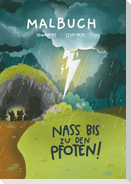 Malbuch - Nass bis zu den Pfoten!