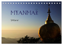 Myanmar - 24 Karat (Tischkalender 2024 DIN A5 quer), CALVENDO Monatskalender