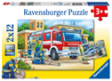 Polizei und Feuerwehr. Puzzle 2 X 12 Teile