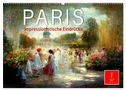 Paris - impressionistische Eindrücke (Wandkalender 2024 DIN A2 quer), CALVENDO Monatskalender