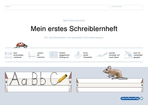Langhans, Katrin. Mein erstes Schreiblernheft. Für alle Buchstaben auf speziellem Schreiblernpapier. Sternchenverlag GmbH, 2022.