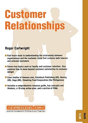Cartwright, Roger / Cartwright. Customer Relationships - Sales 12.9. John Wiley & Sons, 2003.