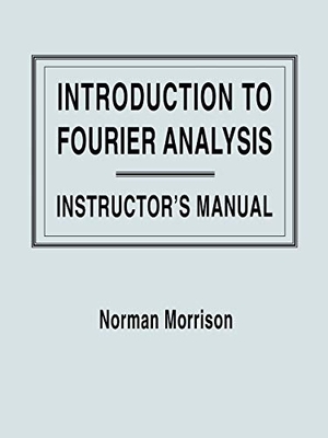 Morrison. Fourier Sol Man. John Wiley & Sons, 1995.