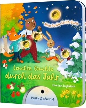 Tress, Sylvia. Mein Puste-Licht-Buch: Leuchte, leuchte durch das Jahr - Jahreszeiten-Pappebuch mit Puste-Licht und LED-Lämpchen. Esslinger Verlag, 2022.