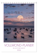 VOLLMOND-Planer - Im Licht der Nacht (Tischkalender 2024 DIN A5 hoch), CALVENDO Monatskalender