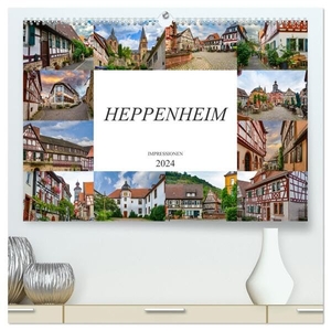 Meutzner, Dirk. Heppenheim Impressionen (hochwertiger Premium Wandkalender 2024 DIN A2 quer), Kunstdruck in Hochglanz - Monat für Monat einmalige Bilder der Stadt Heppenheim. Calvendo, 2023.