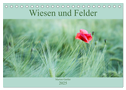 Wiesen und Felder (Tischkalender 2025 DIN A5 quer), CALVENDO Monatskalender