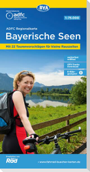 ADFC-Regionalkarte Bayerische Seen, 1:75.000, reiß- und wetterfest, mit kostenlosem GPS-Download der Touren via BVA-website oder Karten-App