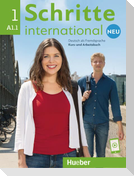 Schritte international Neu 1.  Kursbuch + Arbeitsbuch mit Audios online