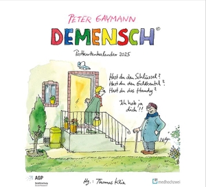 Klie, Thomas / Peter Gaymann. Demensch. Postkartenkalender 2025. medhochzwei Verlag, 2024.