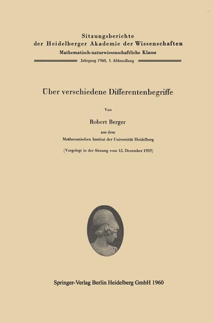 Berger, Robert. Über verschiedene Differentenbegriffe. Springer Berlin Heidelberg, 2014.