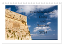 Griechenlands Perlen Kreta und Santorin (Tischkalender 2024 DIN A5 quer), CALVENDO Monatskalender