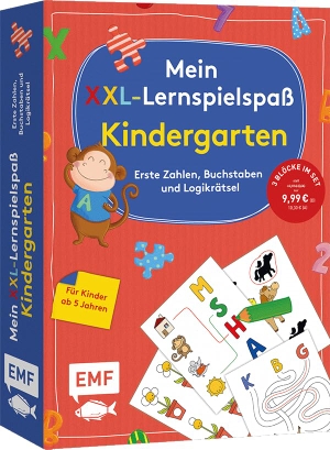 Mein XXL-Lernspielspaß: Kindergarten - 3 Bücher im Bundle: Erste Zahlen, Buchstaben und Logikrätsel. Edition Michael Fischer, 2026.