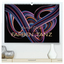 Farben Tanz Abstract Design (hochwertiger Premium Wandkalender 2025 DIN A2 quer), Kunstdruck in Hochglanz