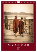 MYANMAR SPIRITUELL 2024 (Wandkalender 2024 DIN A4 hoch), CALVENDO Monatskalender
