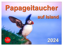 Papageitaucher auf Island (Wandkalender 2024 DIN A3 quer), CALVENDO Monatskalender
