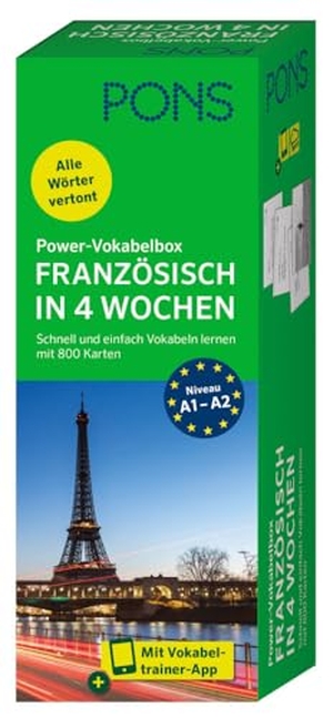 PONS Power-Vokabelbox Französisch in 4 Wochen - Schnell und einfach Vokabeln lernen mit 800 Karten. Pons Langenscheidt GmbH, 2024.