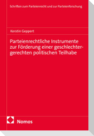 Parteienrechtliche Instrumente zur Förderung einer geschlechtergerechten politischen Teilhabe