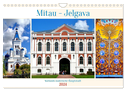 Mitau-Jelgava - Kurlands malerische Hauptstadt (Wandkalender 2024 DIN A4 quer), CALVENDO Monatskalender