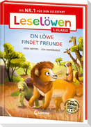 Leselöwen 1. Klasse - Ein Löwe findet Freunde (Großbuchstabenausgabe)
