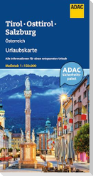 ADAC Urlaubskarte Österreich 05 Tirol, Osttirol, Salzburg 1:150.000