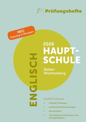Prüfungsheft - 2026 Englisch Hauptschulabschluss - Baden-Württemberg - Original-Prüfungen und Lösungen. Prüfungshefte Verlag, 2026.
