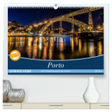 Porto - Die Handelsstadt am Douro (hochwertiger Premium Wandkalender 2024 DIN A2 quer), Kunstdruck in Hochglanz