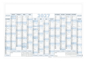 Neumann Verlage GmbH & Co KG (Hrsg.). Plakatkalender 14 Monate 1 Stk. gerollt 2027 - Wandkalender 100x70 cm mit 14 Monaten pro Seite inkl. Dez. 2025 & Jan. 2028, Tages-, Wochen- & Arbeitstagezählung & Schulferien. Neumann Verlage GmbH & Co, 2026.