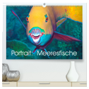 Portrait: Meeresfische (hochwertiger Premium Wandkalender 2025 DIN A2 quer), Kunstdruck in Hochglanz