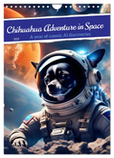 Chihuahua Adventure in Space (Wall Calendar 2025 DIN A4 portrait), CALVENDO 12 Month Wall Calendar
