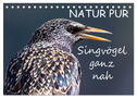 NATUR PUR - Singvögel ganz nah (Tischkalender 2024 DIN A5 quer), CALVENDO Monatskalender