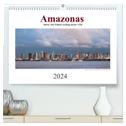 Amazonas, eine Reise entlang seiner Ufer (hochwertiger Premium Wandkalender 2024 DIN A2 quer), Kunstdruck in Hochglanz
