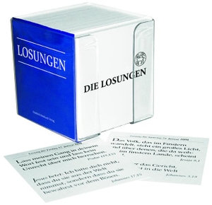 Brüdergemeine, Herrnhuter (Hrsg.). Losungen Deutschland 2027 / Losungs-Box 2027 - nur Spruchkarten. Reinhardt Friedrich Verla, 2026.