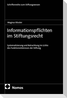 Informationspflichten im Stiftungsrecht