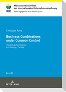 Business Combinations under Common Control