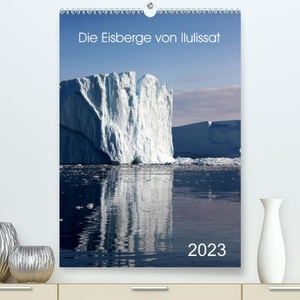 Joecks, Armin. Die Eisberge von Ilulissat (Premium, hochwertiger DIN A2 Wandkalender 2023, Kunstdruck in Hochglanz) - Riesige Eisberge liegen vor der Bucht von Ilulisaat die in den verschiedenen Farben sich präsentieren. (Planer, 14 Seiten ). Calven