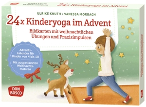 Knuth, Ulrike. 24 x Kinderyoga im Advent. Bildkarten mit weihnachtlichen Übungen und Praxisimpulsen - Adventskalender für Kinder von 4 bis 10. Mit ausgestanzten Weihnachtsmotiven. Gemeinsam entspannen. Don Bosco Medien GmbH, 2026.