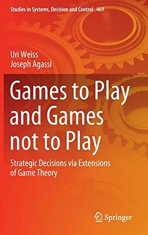 Agassi, Joseph / Uri Weiss. Games to Play and Games not to Play - Strategic Decisions via Extensions of Game Theory. Springer Nature Switzerland, 2023.
