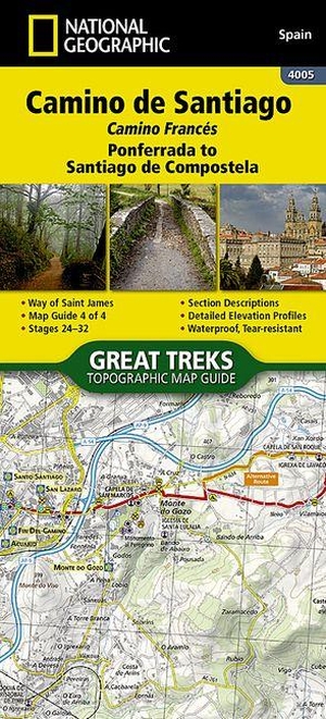 Camino de Santiago 4 - 1:50000. National Geografisch Inst, 2024.