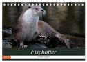 Fischotter, flinke Jäger (Tischkalender 2025 DIN A5 quer), CALVENDO Monatskalender