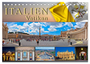 Reise durch Italien Vatikan (Tischkalender 2024 DIN A5 quer), CALVENDO Monatskalender