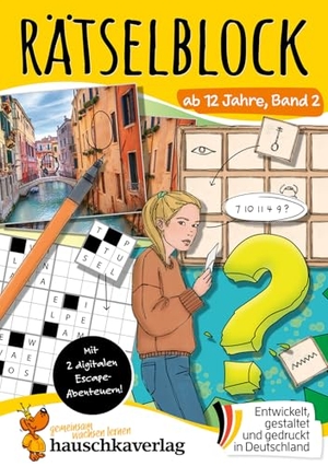 Schulz, Joshua. Rätselblock ab 12 Jahre, Band 2 - Bunter Rätsel-Spaß für Teenager - Kreuzworträtsel, Sudoku, Labyrinth, Konzentrationstraining und logisches Denken für Jugendliche und Teens. Hauschka Verlag GmbH, 2026.