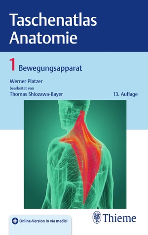 Platzer, Werner. Taschenatlas Anatomie, Band 1: Bewegungsapparat. Georg Thieme Verlag, 2026.