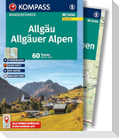 KOMPASS Wanderführer Allgäu, Allgäuer Alpen, 60 Touren mit Extra-Tourenkarte