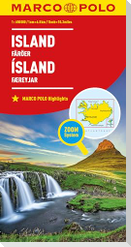 MARCO POLO Länderkarte Island, Färöer 1:650.000