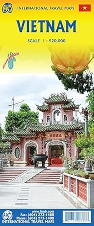 Vietnam Map - doppelseitig, waterproof Stpl.Ho Chi Minh City 15T., Stpl.Hoi an 10T., Stpl.Da Nang 18,5T., Stpl.Ca 1:920000. International Travel Maps, 2026.